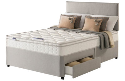 Silentnight Jackson Cushiontop Kingsize 2 Drw Divan Bed